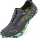 Scurtain Unisex Mens Womens Water Shoes Athletic Sports Aqua Shoes Barefoot Hiking Water Shoes Quick Dry Yoga Pool Swim Surf Beach Walking Shoes with Zipper Size 39