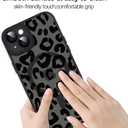 ZIYE Made for iPhone 14 Case with Magnetic [Compatible with MagSafe] Leopard Print Pattern Matte Design Lens Cover & Shockproof Protection Men and Women Case for iPhone 14 (Black)