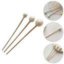 Metal Pearl Chopsticks Hair Sticks Set - 3 Pcs Chinese Hair Pins Clips for Women