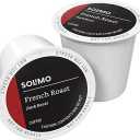 Amazon Brand - Solimo Dark Roast Coffee Pods, French Roast, Compatible with Keurig 2.0 K-Cup Brewers, 100 Count BB: 07/07/2026