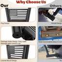 Heavy Duty Dual Hitch Flag Pole Holder for Standard 2 Inch Receivers Flag Pole for Truck SUV RV Pickup Camper Trailer Flag Pole Mount Kit