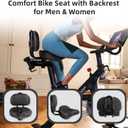 Oversized Bike Seat for Peloton Bike & Bike+, Comfort Seat Cushion Compatible with Peloton, Road or Exercise Bikes, Bicycle Wide Saddle Replacement for Men & Women, Accessories for Peloton