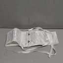 SUOSDEY Kids Jacquard Corset Belt with Soft Bones Girls Teens Pirate Halloween Renaissance Lace-up Black Waist Corset Belt (Fit Waist Size 24"-27", 03-white(jacquard))