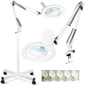 NUEYiO 2200 Lumens Esthetician Magnifying Light with Rolling Wheels Base