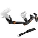 SUPERVR VR Gunstock Accesorries for Quest 2 Meta Quest 3/Quest Pro/Quest 3S Gun Stock Customizes Shape Length FPS Gams Gear Controllers Accessories