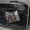 Chezope Automotive Car Seat Covers Full Set Universal Fit for Most Cars SUV Sedans Trucks Waterproof Leatherette Car Seat Covers Accessories Black