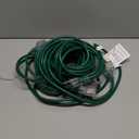 HUANCHAIN Indoor Outdoor Green Extension Cord 25 ft Waterproof, 16/3 Gauge Flexible Cold-Resistant Appliance Extension Cord Outside, 13A 1625W 16AWG SJTW, 3 Prong Heavy Duty Electric Cable, ETL