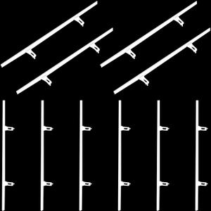 10 Pcs Shutter Repair Slider Connector Plantation Shutter Repair Kit Plantation Shutter Replacement Parts Vinyl Shutter Vane Connector, 2 Connect 3.25" Center Spacing