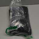 Veatzaer Women Long Vest Solid Color Sleeveless Hood Winter Puffer Vest Outwear (Large, Black)