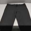 Plaid&Plain Mens Slim Fit Dress Pants Stretch Dress Pants (33W x 30L, Black)