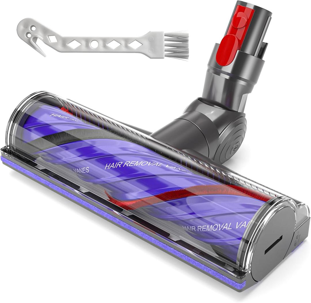 V8 Vacuum Attachments Head Replacement Parts for Dyson V7 V8 V11 V15 Animal V10 Cyclone Cordless Vacuum Cleane, Upgrade Anti-Tangle Replacement Head, Suitable for Thin Carpets, Hardwood Floor
