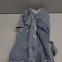 Mandonce Denim Romper for Women Off the Shoulder Halter V Neck Distressed Stretchy Jean Shorts Bodycon Jumpsuit with Belt (Medium, 1-blue)