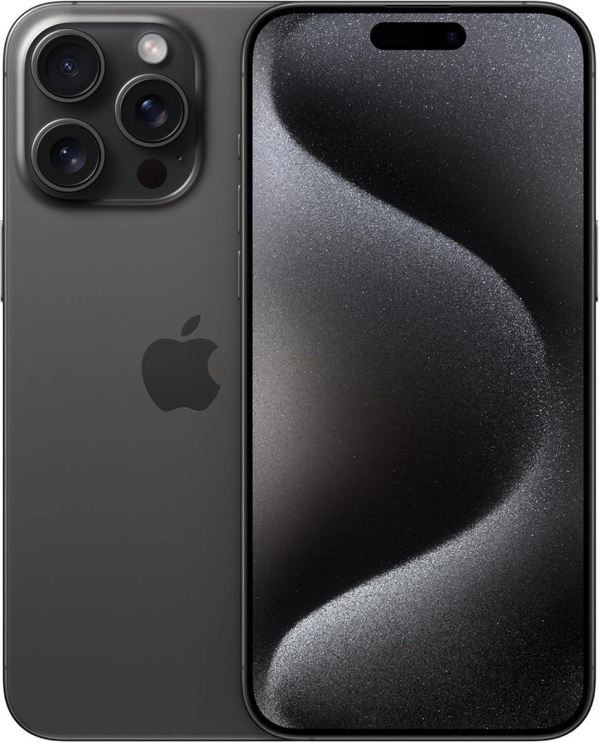 Apple iPhone 15 Pro Max, 512GB, Black Titanium - Unlocked
