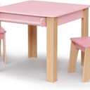 Delta Children - GapKids Table and 2 Chair Set with Paper Roll Holder - Greenguard Gold Certified, Blush Pink