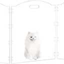 Acrylic Dog Playpen for House 3 Panel 60" W x 24" H Foldable Dog Gate Indoor with Handles, Free-Standing Pet Fence Clear Dog Pen for Small Dogs Puppy Cat Rabbit Accessories