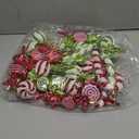 Liliful 30 Pcs Christmas Candy Cane Lollipop Ornaments Set Plastic Holiday Peppermint Candy Home Hanging Ornament Lollipop with Rope for Xmas New Year Party Decor (Red Green White)