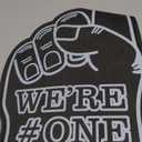 Sotiff 3 Pieces Giant Foam Finger 18 Inch We're Number 1 Foam Hand Cheerleading Fingers for Sports Cheer School Spirit Craft Team Finger Hand Pom Pom for Events Business Games (Black)