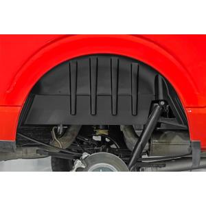 Rough Country Rear Wheel Well Liners for Ford F-150 2WD/4WD (2021-2026) - Heavy-Duty Black HDPE Inner Fender Guards, Made in USA