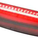 X AUTOHAUX Tail High Mount Brake Stop Light 8K5945097 Third Brake Light Rear Cab Roof Center Brake Stop Light for Audi A4 S4 ABS Black Red Housing(a23031300ux0099)