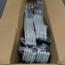 Juvale 24-Pack Light Blue Velvet Hangers - Kid Hangers with Clips - 360 Degree Swivel Hook & Space-Saving Design - 12 x 8 in, Light Blue