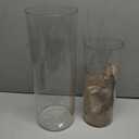 3 Pcs Acrylic Clear Cylinder Flower Vase for Plants Bouquet, Unbreakable Hurricane Tall Large Plastic Vases for Wedding Centerpieces, Hydroponic Decor Base Set of 3 (H 8" + H 10" + H 12" No Flowers)