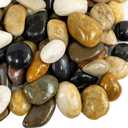 5lbs Large Pebbles for Indoor Plants, 2-3 Inch Natural River Rocks for Aquarium, High Polished Decorative Stones for Vase Filler Fish Tank Landscaping, Mixed Color Garden