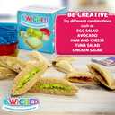 3 x Sandwich Cutter and Sealer - Crustless Sandwich Maker - Cut and Seal - Lunch Box and Bento Box - Boys, Girls, Kids Lunch - Sandwich Cutters for Kids - Triangle, Circle, Square