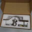 Front Door Handleset Entry Door Handle Set with Cove Knob for Right and Left Handed Sided Doors, Interior and Exterior Entrance Passage Lock, Satin Nickel