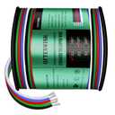 150ft RGB 4 Wire Conductor 22 Gauge Cords 4PIN 22AWG Extension Cable Tinned Copper for LED Strips