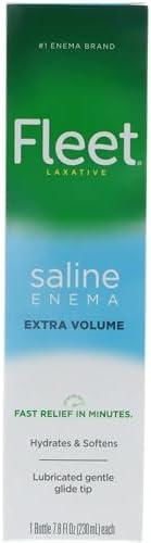 Fleet Enema, Ready-to-Use Saline Laxative, 4.5 Fluid Ounce (Pack of 6) Fleet Enema, Ready-to-Use Saline Laxative, 4.5 Fluid Ounce (Pack of 6)