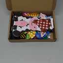 42 Pcs Small Interchangeable Cinco De Mayo Cow Figurine Farmhouse Holiday Cow Office Decor Seasonal Sign Desk Accessories Mexican Tier Tray Home Decoration Wood Welcome Ornament Gift