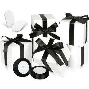 White Gift Boxes 5x5x5, 30 Pack Paper Gift Boxes with Lids for Gift, Bridesmaid Proposal Box, Cupcake Boxes, Gift Box for Wedding, Birthday, Groomsmen Proposal, Gifts, Packaging, Present