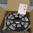 JMEXSUSS 168FT 600 LED Christmas Lights Outdoor Waterproof Clear Wire Indoor String Lights for Outside Warm White Christmas Tree Lights Plug in for Bedroom Wedding Party Valentines Decor