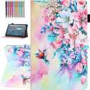 Case for Amazon Fire Max 11 Tablet (13th Generation, 2023 Release), Auto Wake/Sleep, Premium PU Leather Folding Stand Cover with Pen Holder & Multiple Viewing Angles - Hummingbird