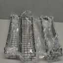 Spice Rack Organizer Wall Mount, Spice Organization Storage Shelf for Cabinet Door, 4 Packs Wall Spice Rack Saving Space for Kitchen, Black