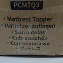 3 Inch Gel Memory Foam Mattress Topper for Pressure Relief, Premium Soft Cooling Sleep, Non-Slip Design with Removable & Washable Cover. 320X320X570 MM