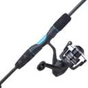 Ugly Stik GX2 Youth Spinning Reel and 5'6" Fishing Rod Combo, Blue/Silver, 2-Piece, Graphite and Fiberglass Rod with Clear Tip Design