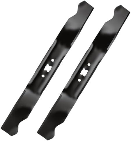 21 Inch Mulching Lawn Mower Blade Compatible with TB110 TB230 TB240 TB130 Walk Behind Push Mowers, Replacement Blade for 942-0741A 742-0741A, High Lift Mower Blade for 21" Deck Lawn Mowers（2pack)