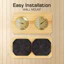 Analog Sauna Thermometer and Hygrometer, 2-in-1 Temperature and Humidity Meter