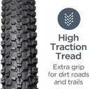 Hycline Mountain Bike Tire: 20/24/26/27.5-inch Folding Replacement High-Performance Wear-Resistant Bicycle Tires for MTB Off-Road Bike