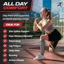 Rymora Calf Compression Sleeves Men Women - Leg Compression Sleeve Footless Socks - Shin Splint Relief Fitness Running (XX-Large, Gray)