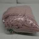 NEWCOSPLAY Super Soft Twin Blanket Pink Premium Silky Flannel Fleece 3D Ribbed Jacquard Lightweight Bed Blanket All Season Use (Pink Ribbed, Twin(60"x80"))
