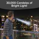 Star Patrol Mega-Bright Rechargeable Spotlight, AS SEEN ON TV, Tactical & Emergency Flashlight, 10 Modes, Turbo Boost Up to 100%, Built-in Kickstand & Phone Charger, for Camping, Emergencies, Walking