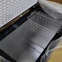 Frigidaire Chest Deep Freezer, 7 Cu. Ft. Capacity, Shiny Stainless Steel Top Lid Design-Adjustable Thermostat-Removable Vinyl Coated Wire Basket-Easy Defrost Drain- Garage Ready (Black)