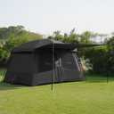 Vidalido Tents6-8 Person Camping Tent with Extended Vestibule2 Room Weather Resistant Family TentsEasy Install Waterproof Outdoor Tent for Backpacking and Camping Hiking (Black)