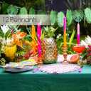 Tropical Palm Leaf Garland Party Decorations, Length 2.6M, 8.5 FT, Green