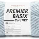 Premier Yarns Basix Chunky Yarn, Perfect for Crafting Quick Projects, Bulky Weight, Acrylic Yarn, Monument, 3.5 oz, 117 yards