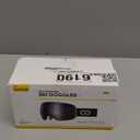 Lamicall Ski Goggles with 3X Anti-Fog - 100% UV Protection, OTG, Gifts for Skiing, Snowboard, Snowmobile, Men, Women (White Frame - Silver Lens)