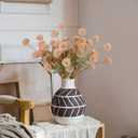 Hananona 12 Pcs Artificial Chrysanthemum Flowers, Beige Kiku Pom Pom Mums Flower Fall Faux Floral Arrangements Centerpiece for Autumn Home Kitchen Decor (12, Beige)