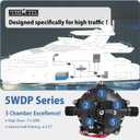 WASSERMANN 55-Series Boat Water Pressure Pumps,12V DC 7.5 GPM 75 PSI,5 Chamber Self-Priming with Heavy Duty Pressure Switch Diaphragm Water Pump,for Boat Decks, Large RV, Yacht Marine Caravan